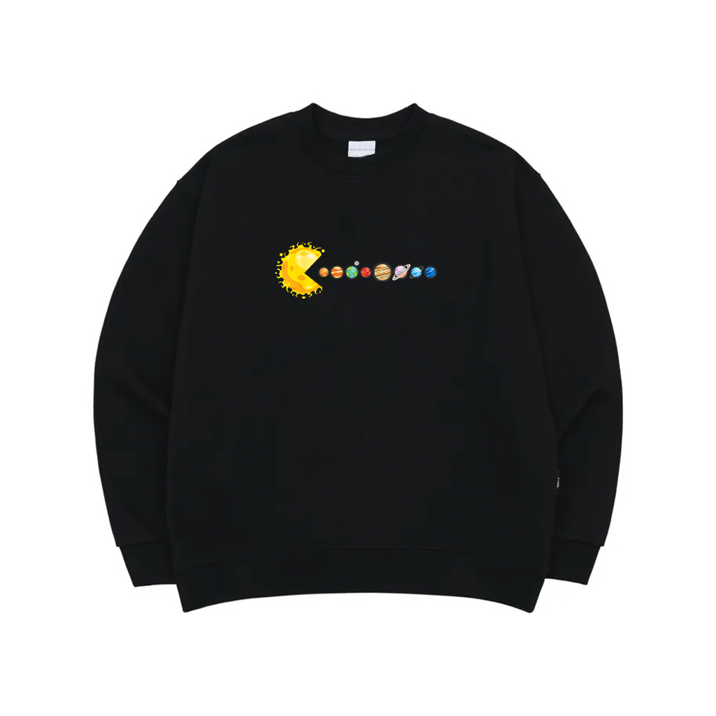 Planetary System Star Eating Planets Sun Funny Astronomy Sweatshirt