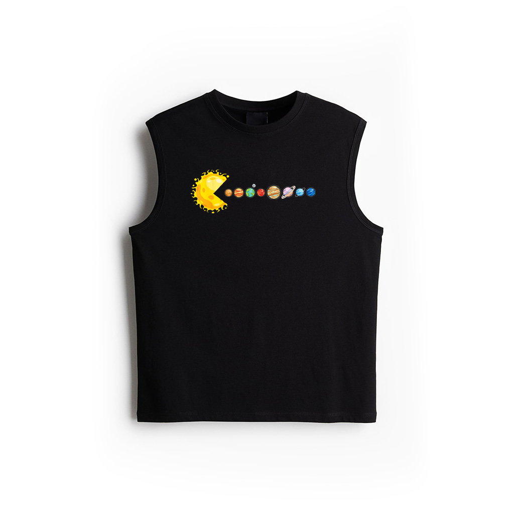 Planetary System Star Eating Planets Sun Funny Astronomy Tank Top