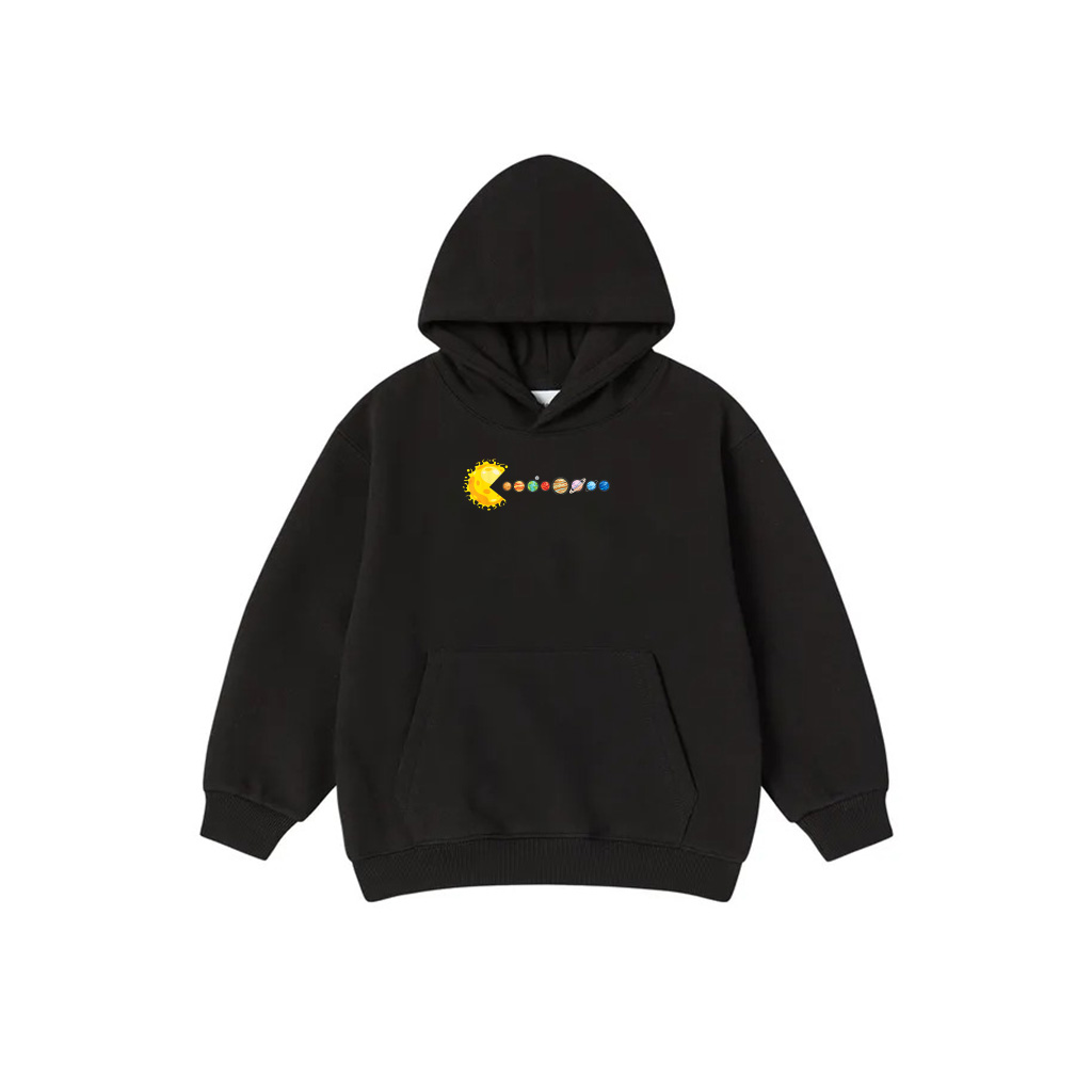 Planetary System Star Eating Planets Sun Funny Astronomy Hoodie