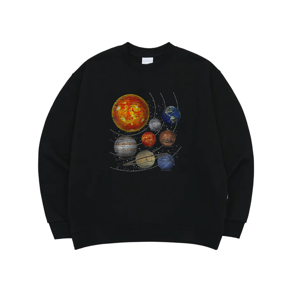 Planets Sun Universe Galaxy Outer Space Science Sweatshirt