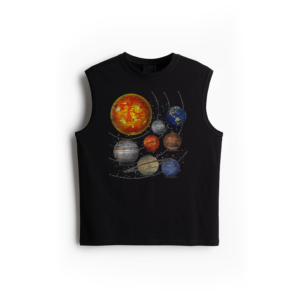 Planets Sun Universe Galaxy Outer Space Science Tank Top