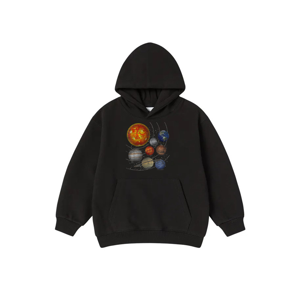 Planets Sun Universe Galaxy Outer Space Science Hoodie