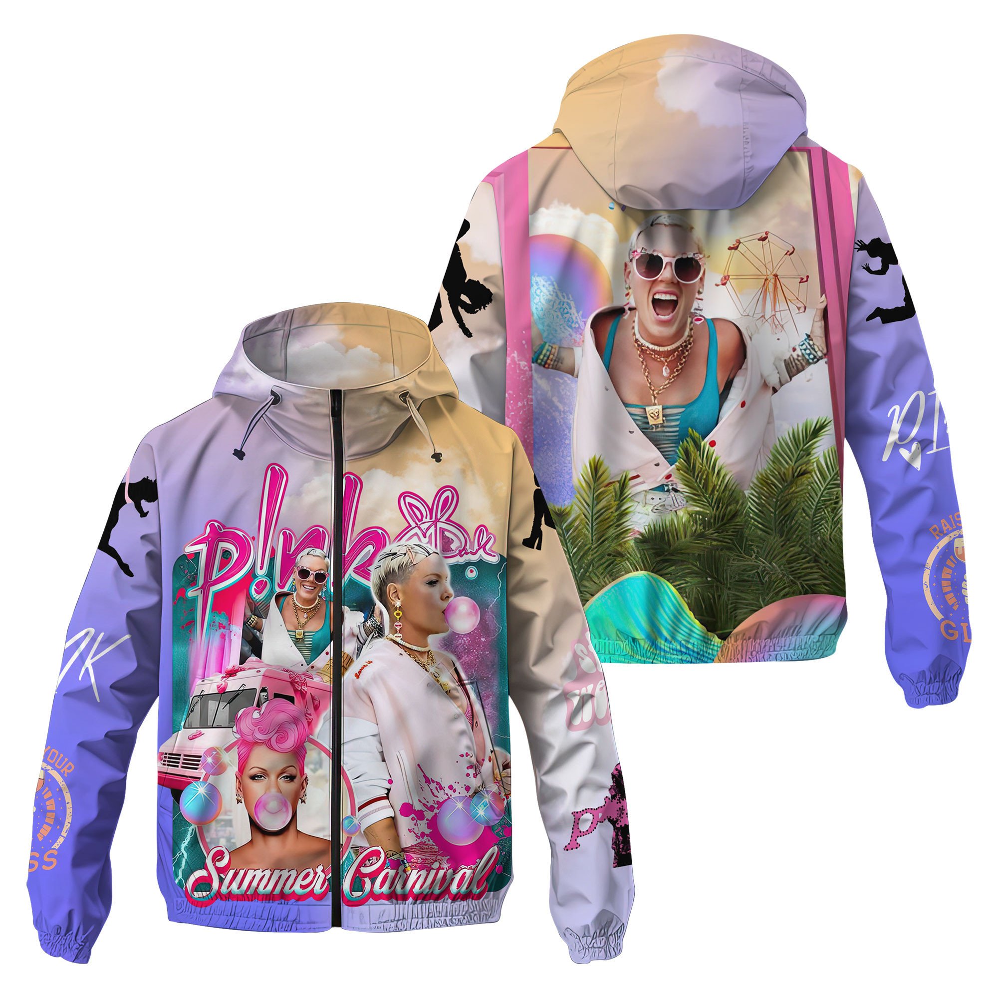 Pnk Music Windbreaker Outdoor Jacket