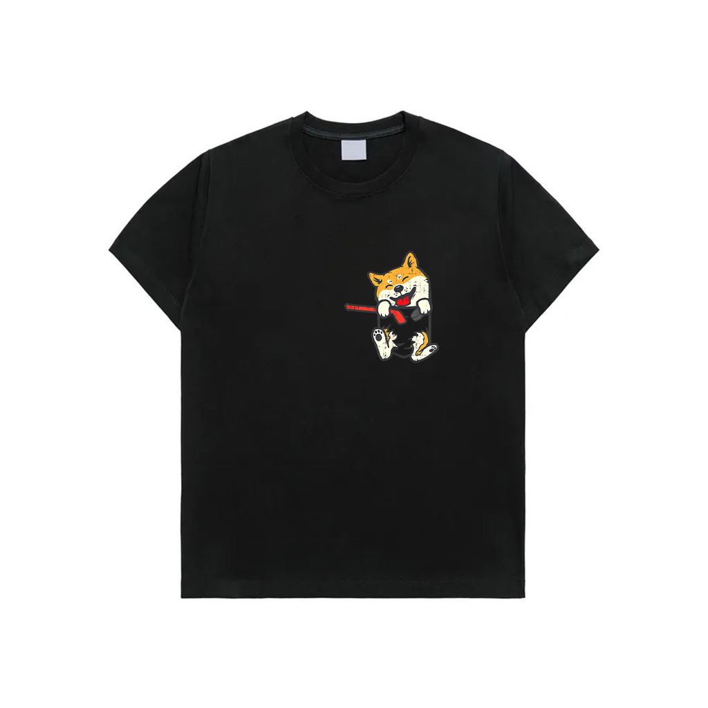 Pocket Shiba Inu Feet Ice Hockey Cute Akita Japanese Dog T-Shirt