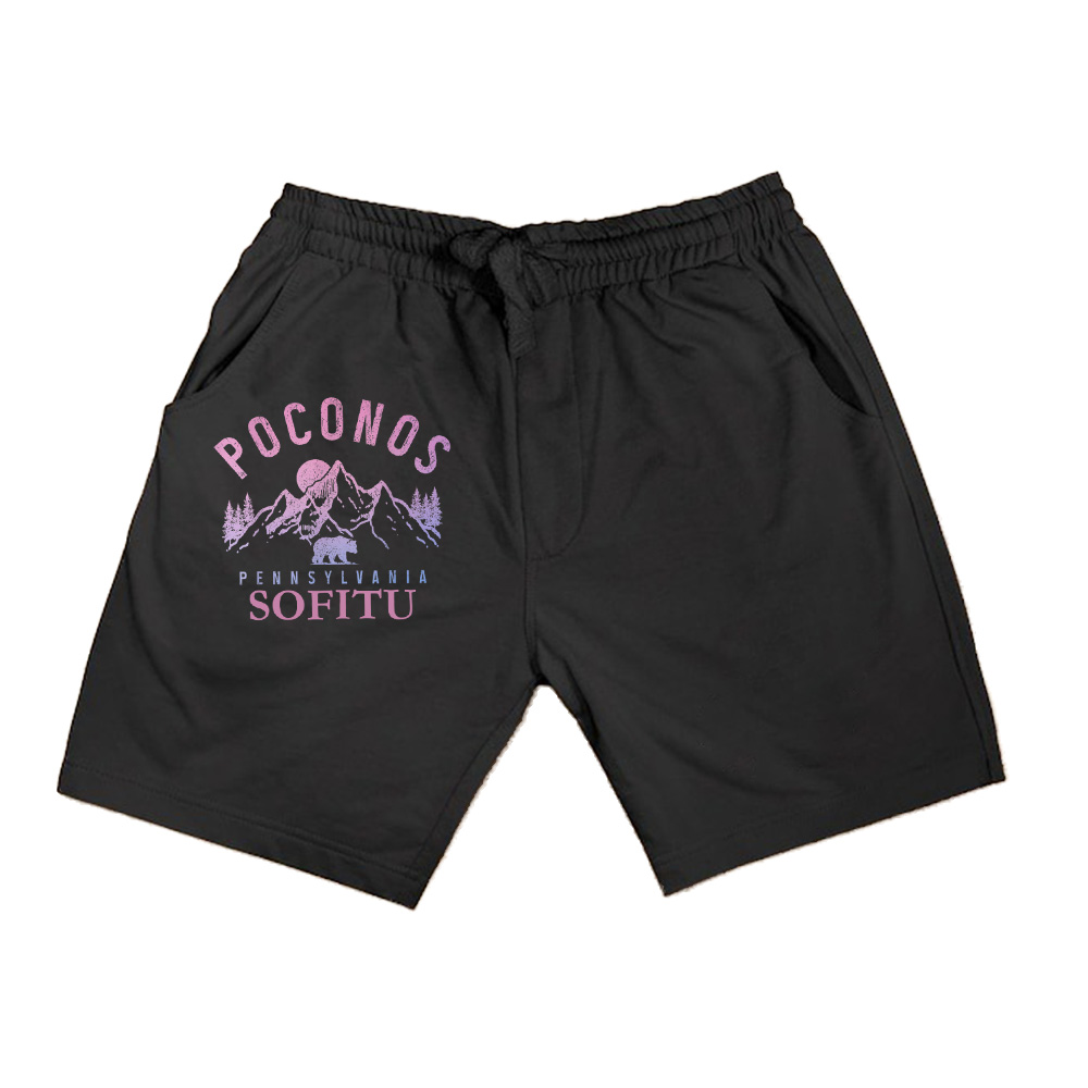 Poconos Pennsylvania Mountains Bear Nature Vintage Shorts