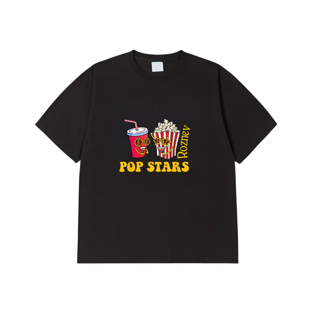 Pop Stars Popcorn Lover Kettle Corn Popped Corn T-Shirt 