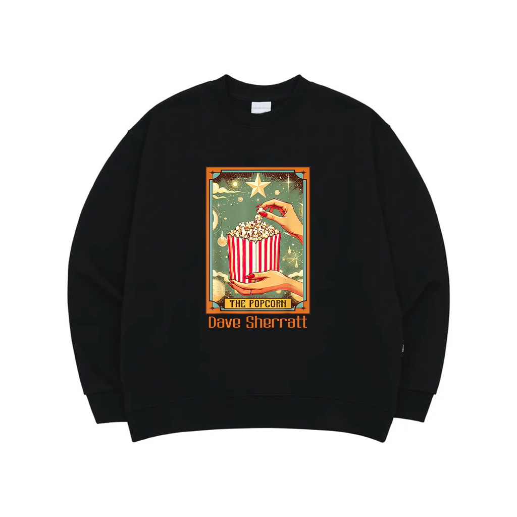 Popcorn Lover Snack Foodie Food The Popcorn Tarot Card Sweatshirt
