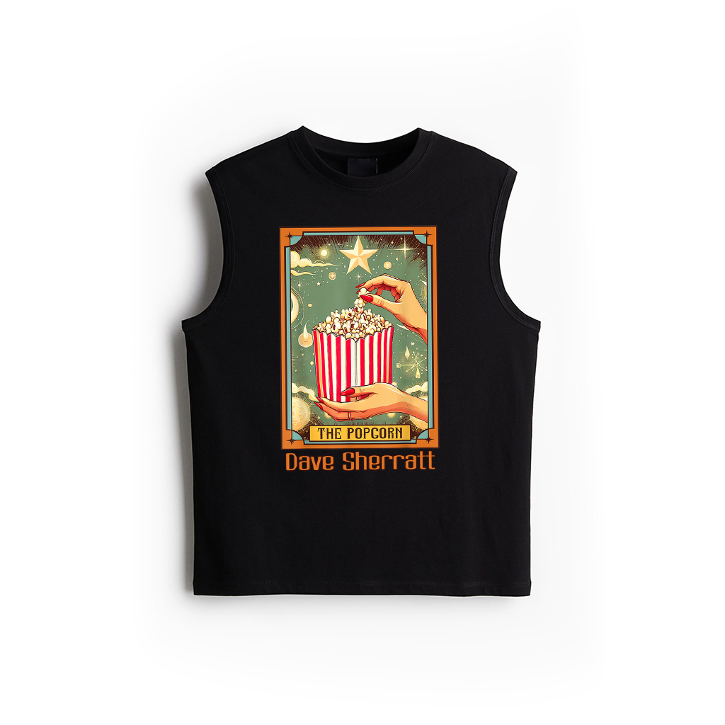 Popcorn Lover Snack Foodie Food The Popcorn Tarot Card Tank Top