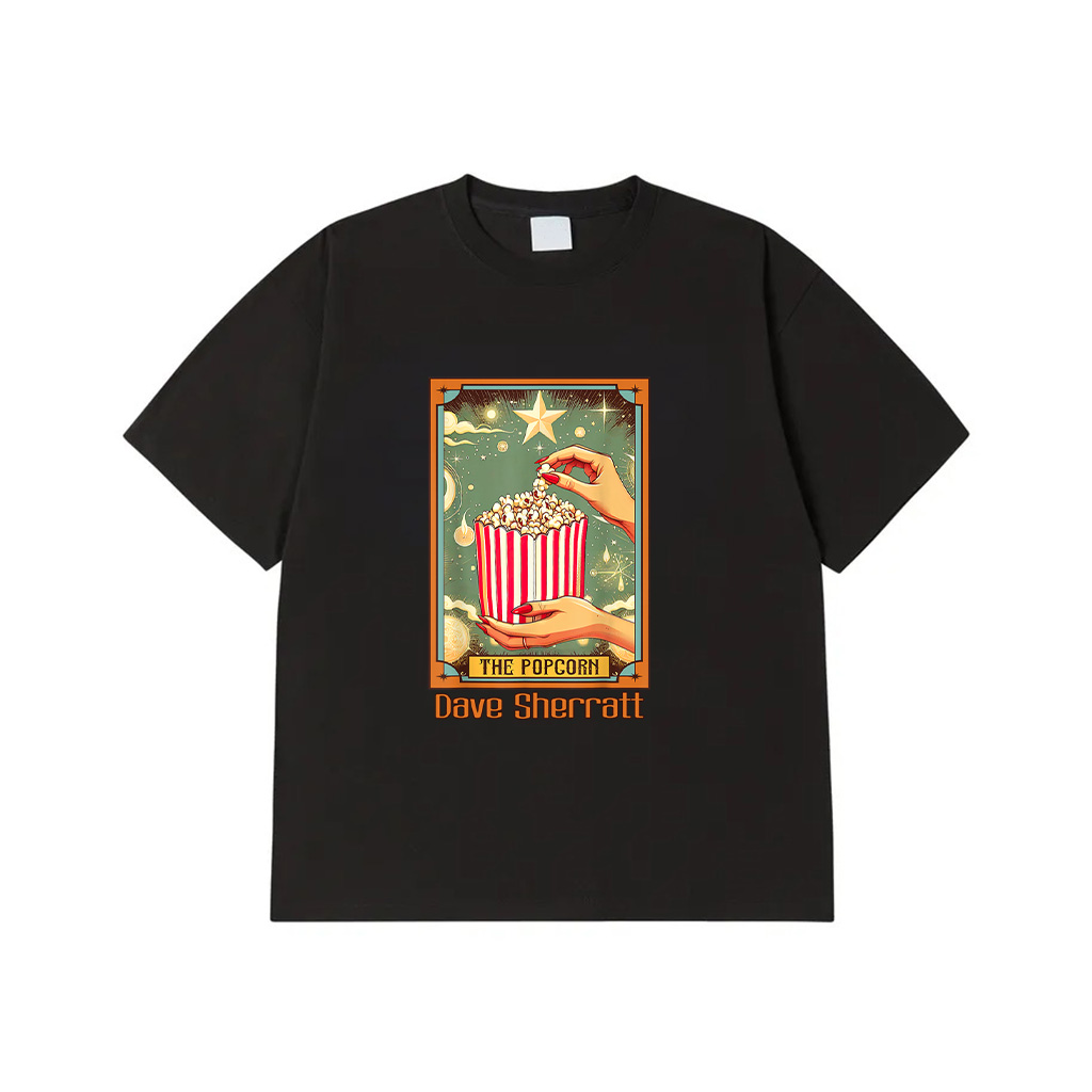 Popcorn Lover Snack Foodie Food The Popcorn Tarot Card T-Shirt