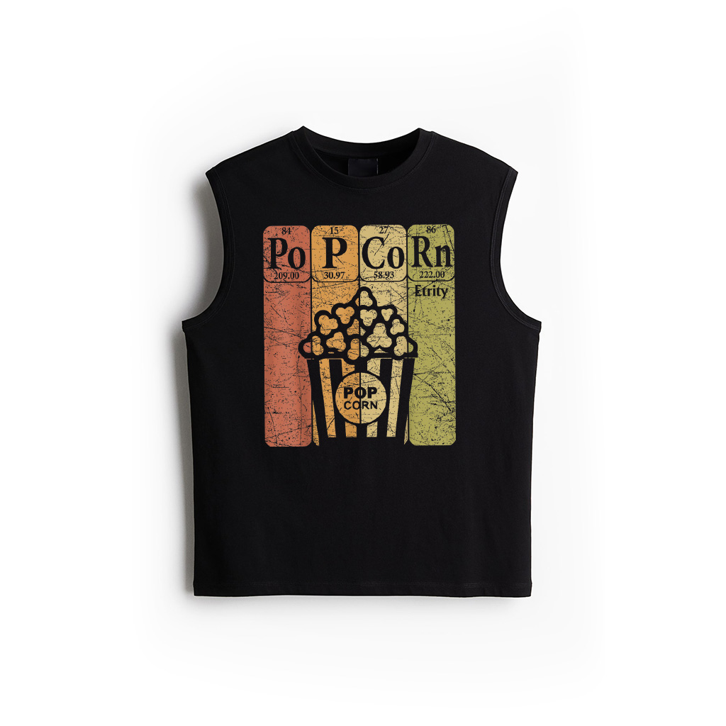Popcorn Periodic Table Elements Cinema Lover Movie Snack Tank Top