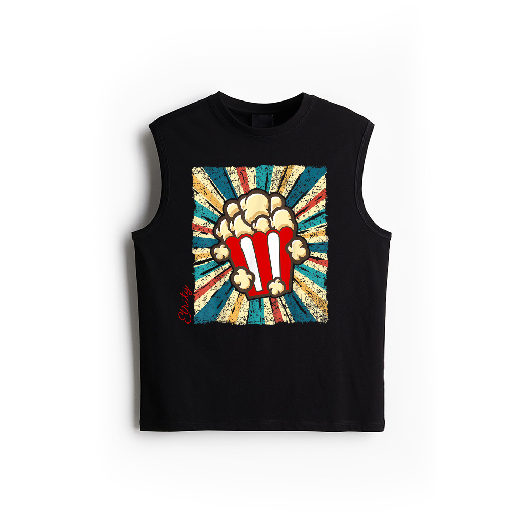 Popcorn Vintage, Movie Theater, Popcorn Lover Tank Top