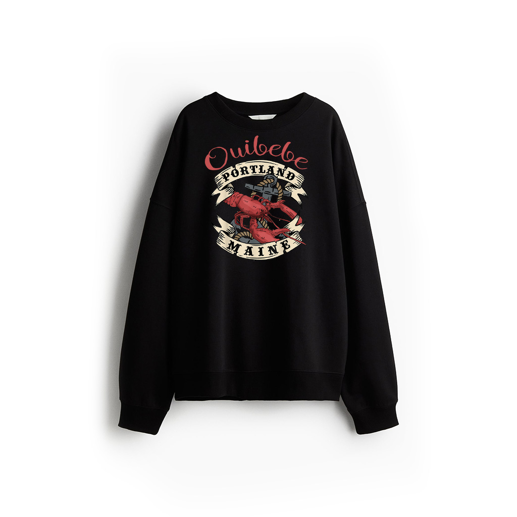 Portland Maine State Design Vintage Anchor And Lobster Sweatshirt 28-07-2025
