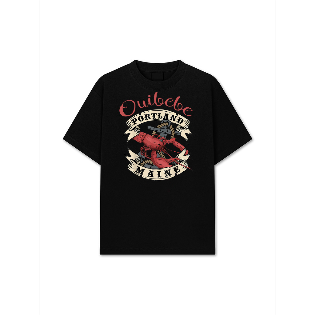 Portland Maine State Design Vintage Anchor And Lobster T-Shirt 24-07-2025