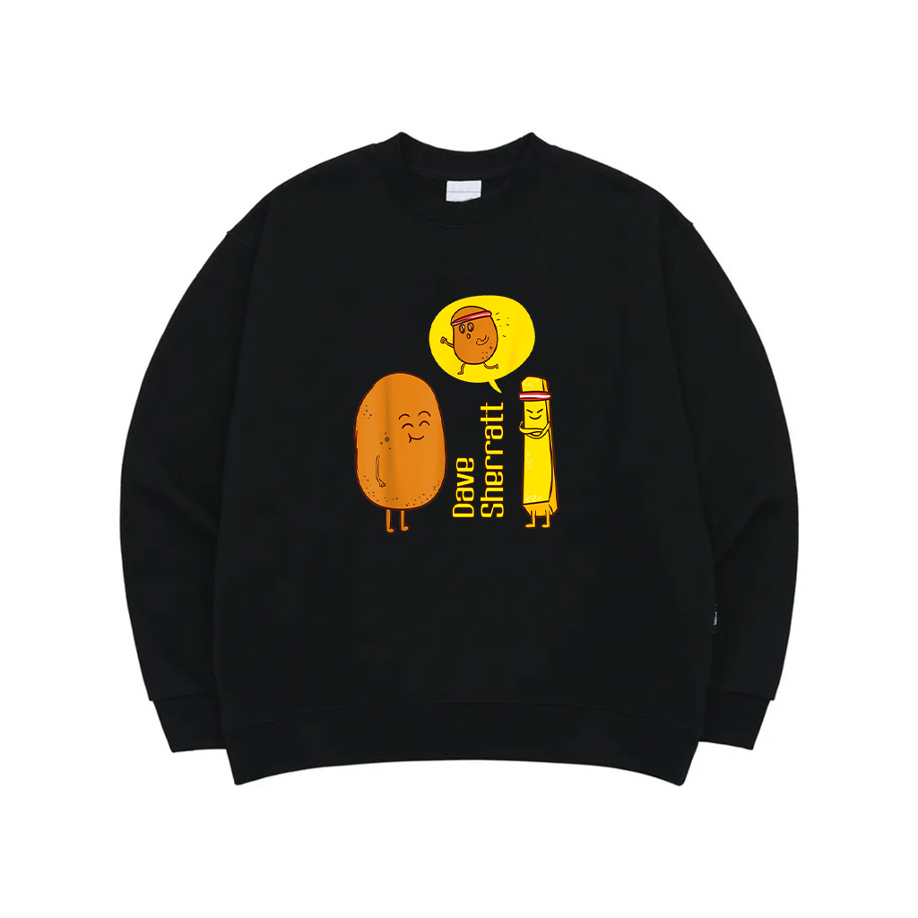 Potato Wants To Do Sports Funny Fun Fries Fastfood Sweatshirt