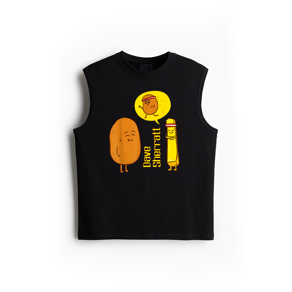Potato Wants To Do Sports Funny Fun Fries Fastfood Tank Top
