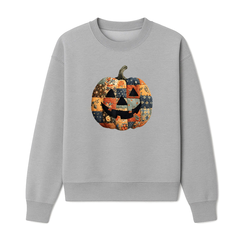 Preppy Floral Patchwork Pumpkin Sweatshirts 06-10-2025