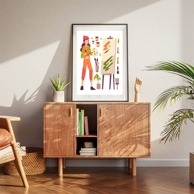Professional Women Artist Poster