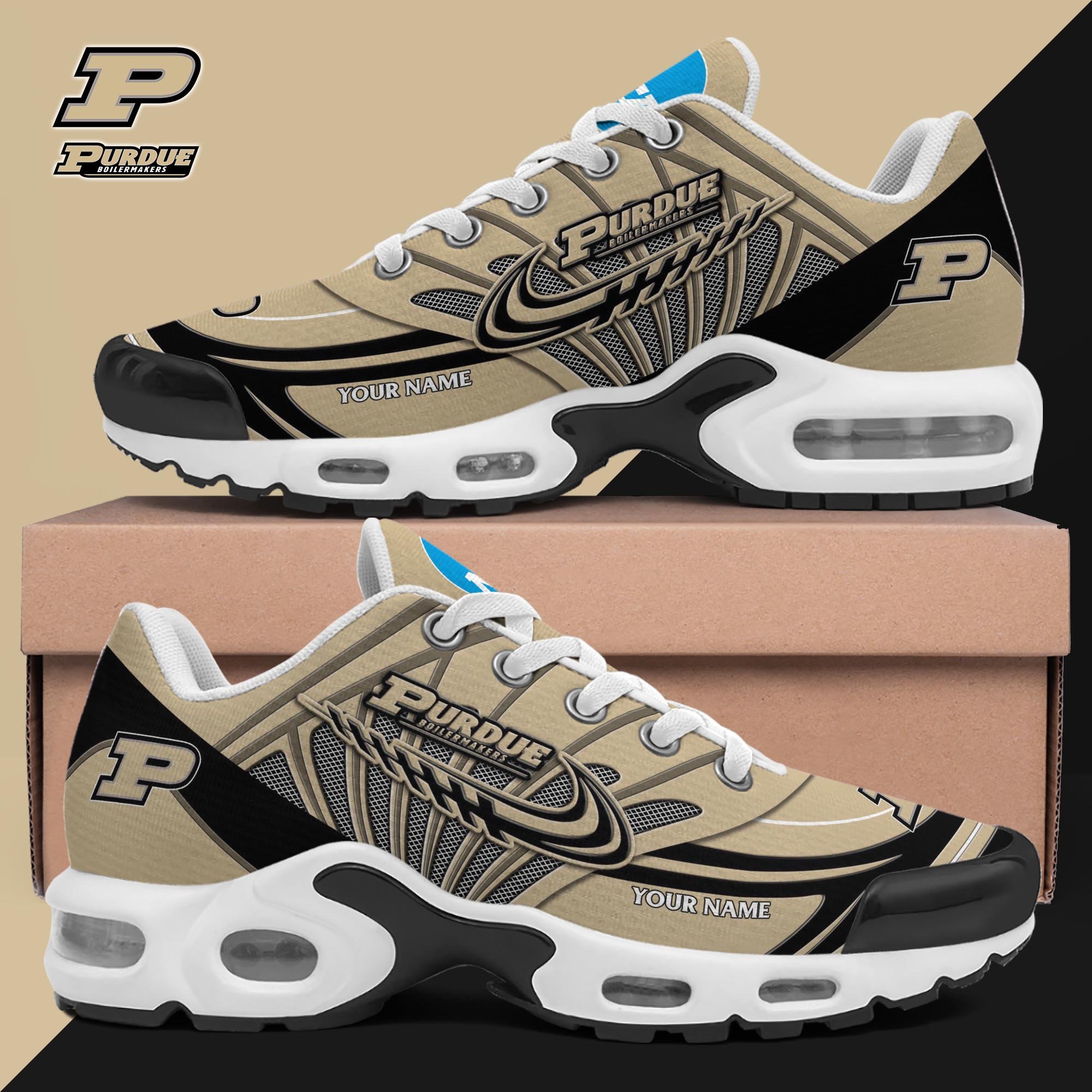 Purdue Boilermakers TN Shoes 2025 Version Custom Your Name, Shoes For Sport Fans, Gift For Fans