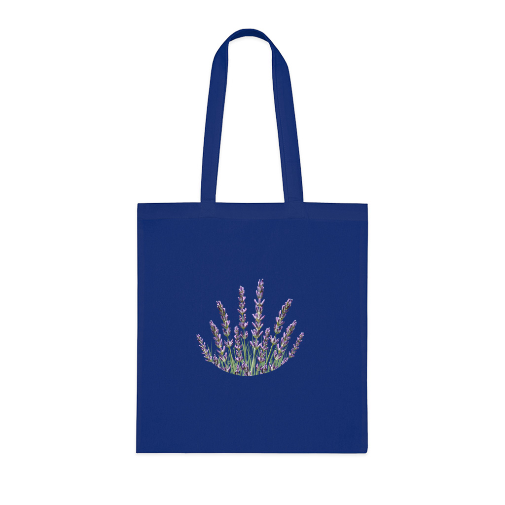 Purple Flowers Lavender Tote Bag