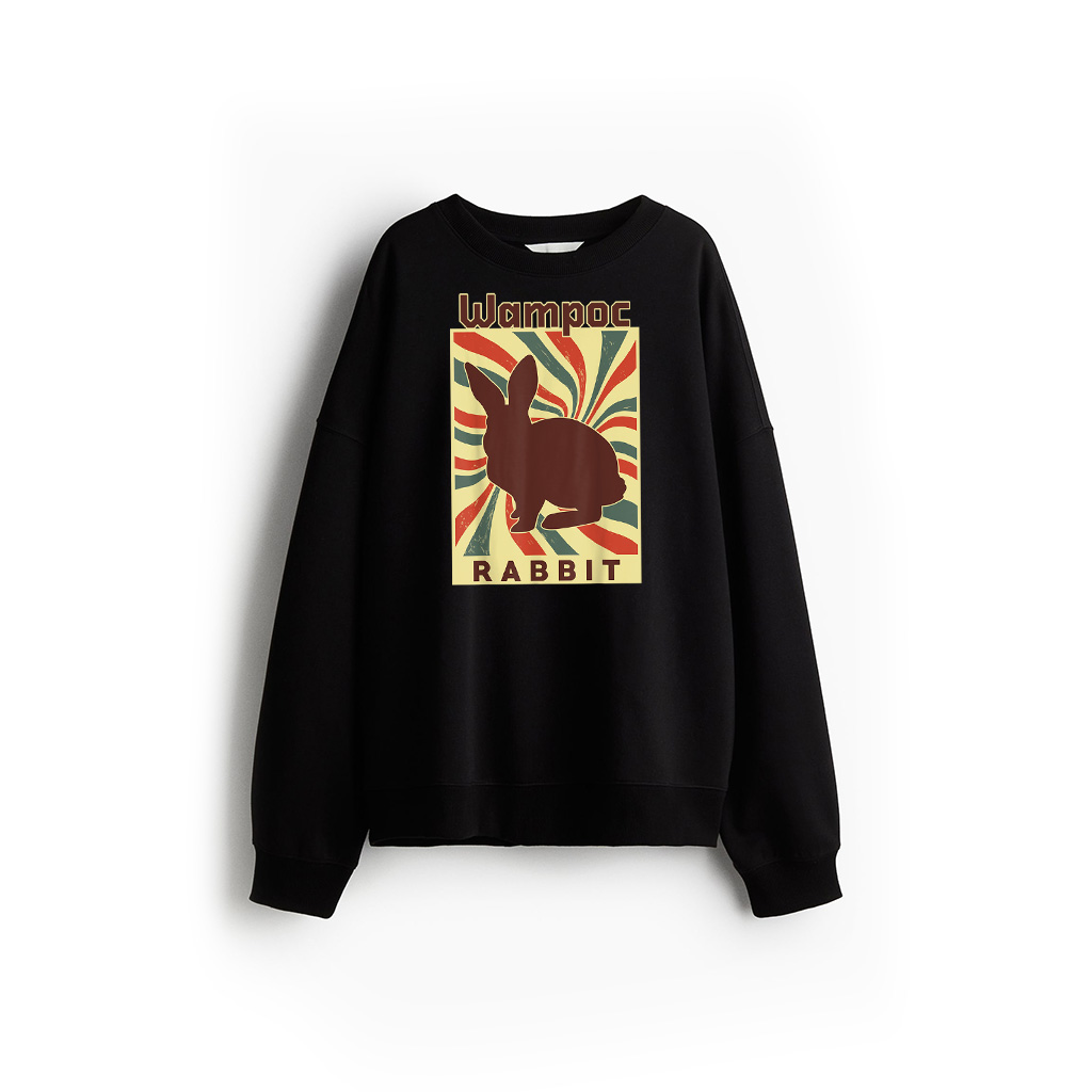 Rabbit Animal Retro Vintage Rabbit Sweatshirt