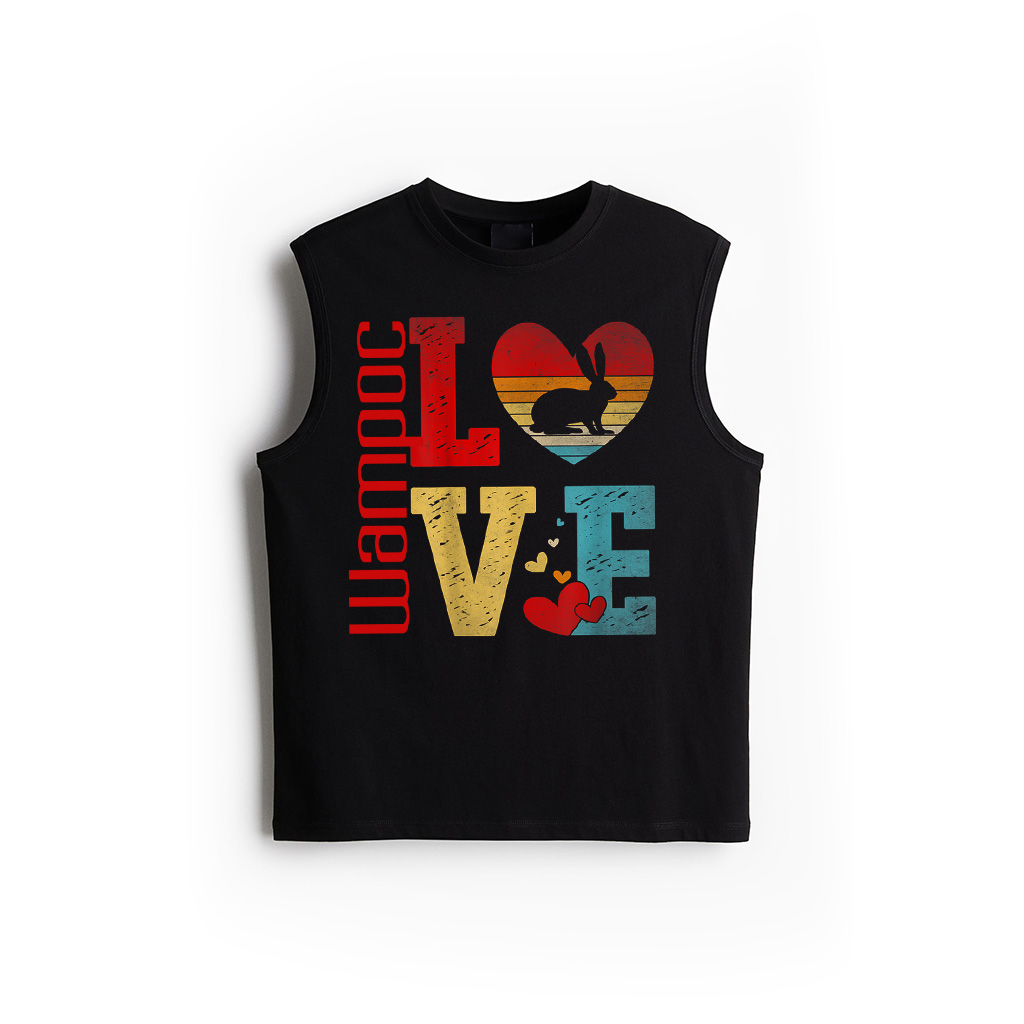 Rabbit Love Retro Vintage Rabbit Funny Rabbit Love Tank Top