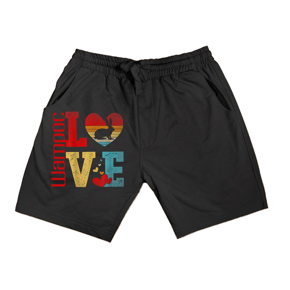 Rabbit Love Retro Vintage Rabbit Funny Rabbit Love Shorts