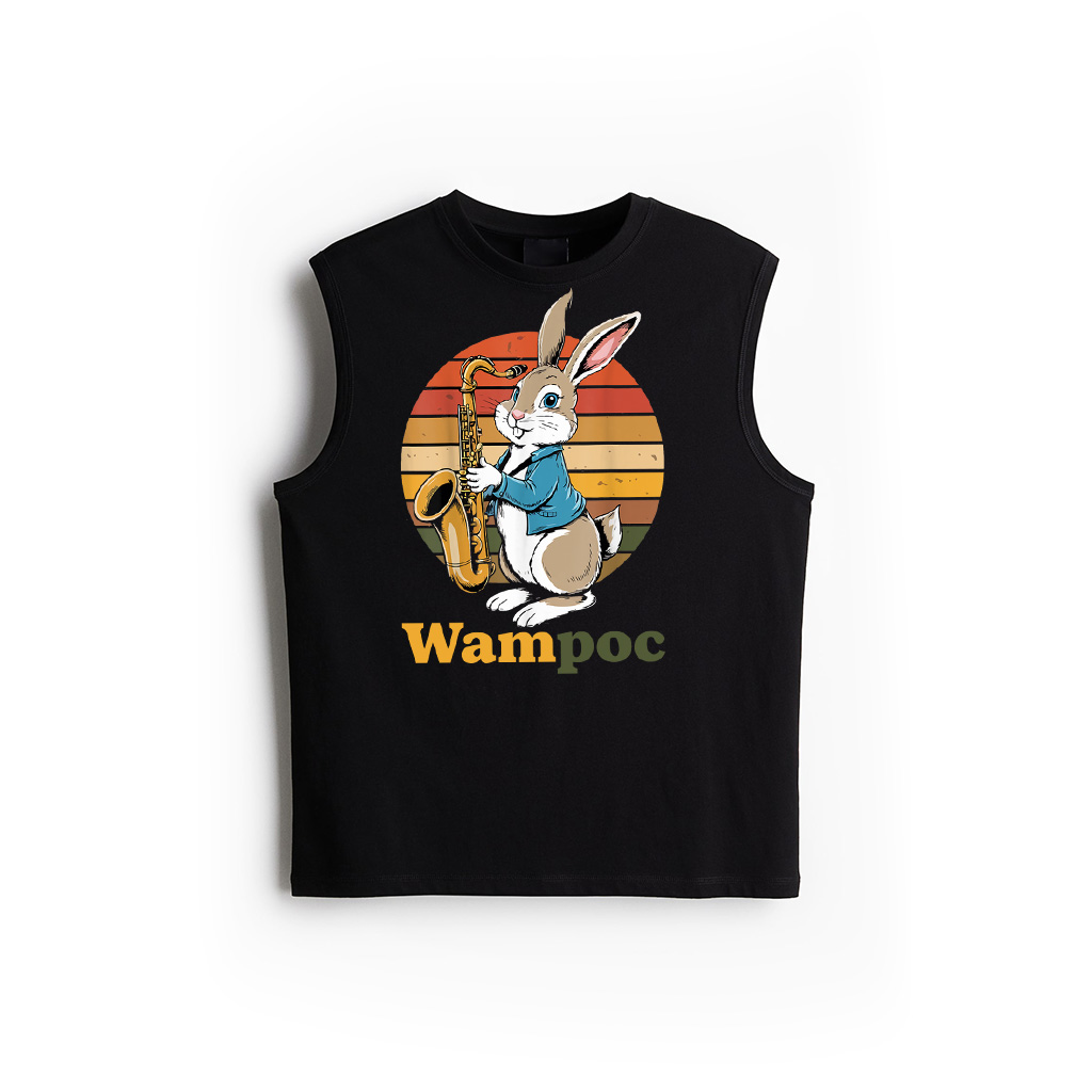 Rabbit Playing Saxophone Jazz Sax Musician Saxophonist Tank Top
