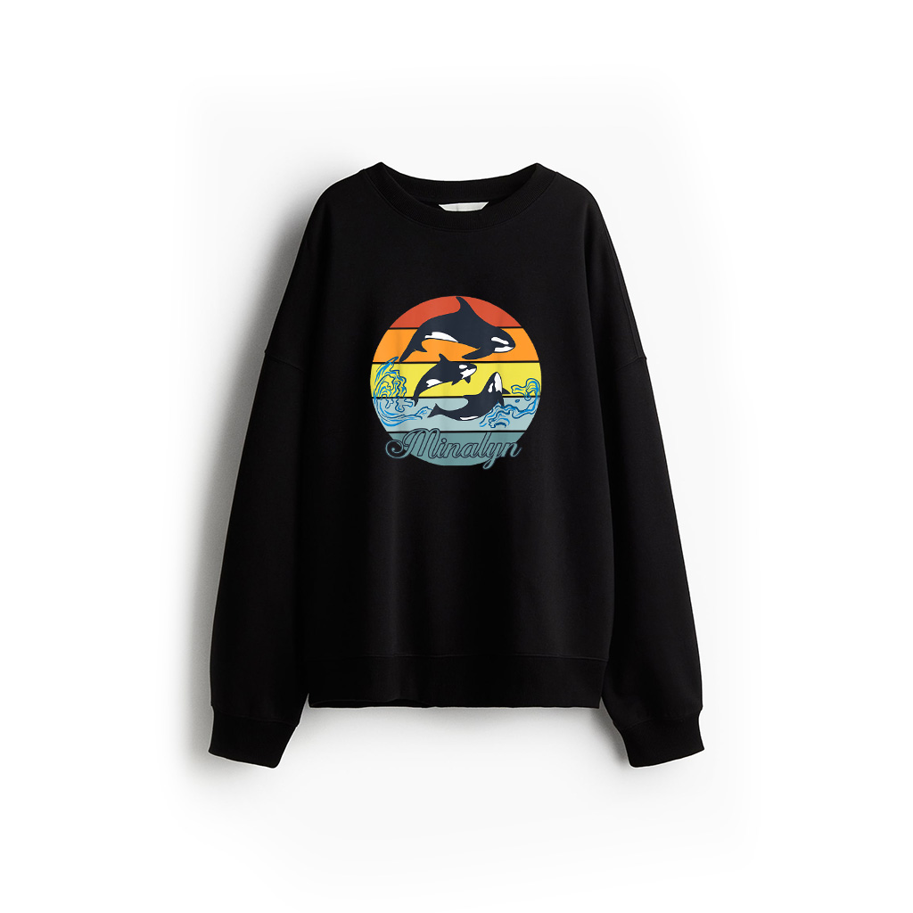 Rainbow Whale Sweatshirt