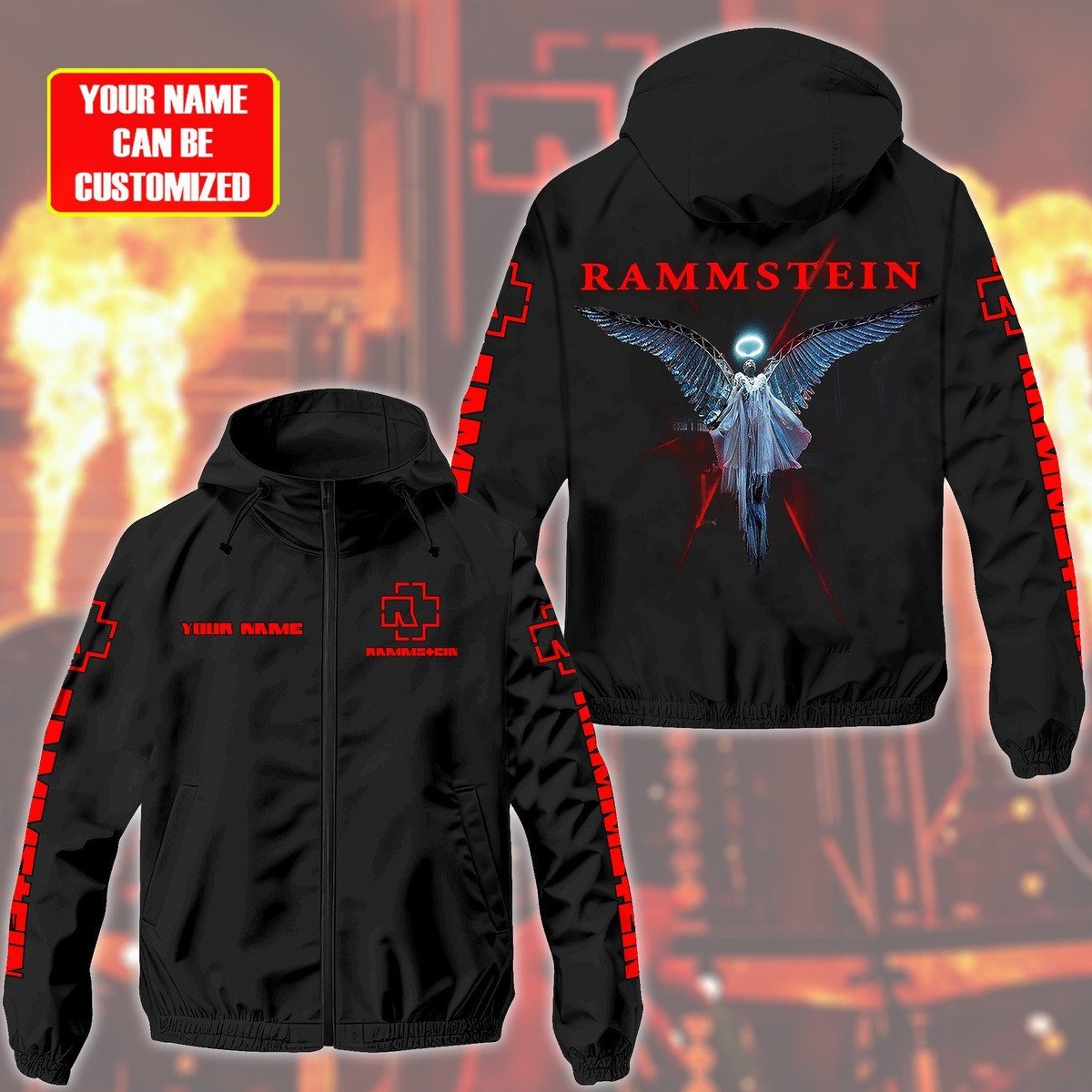 Rammstein Music Personalized Style Windbreaker Jacket