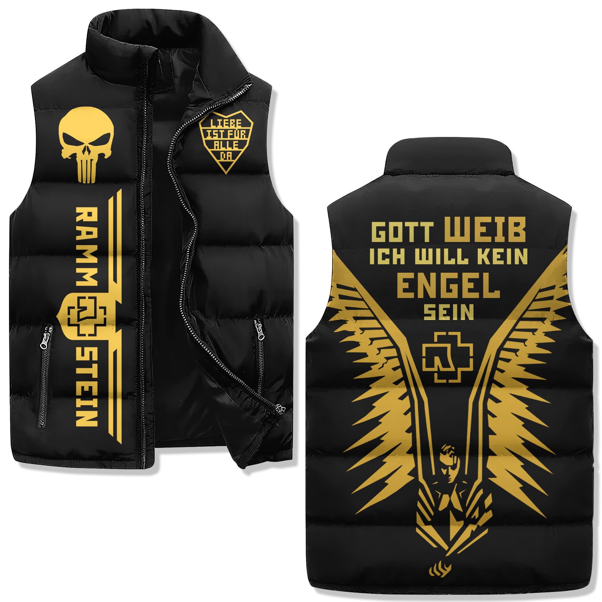 Rammstein Music Sleeveless Jacket
