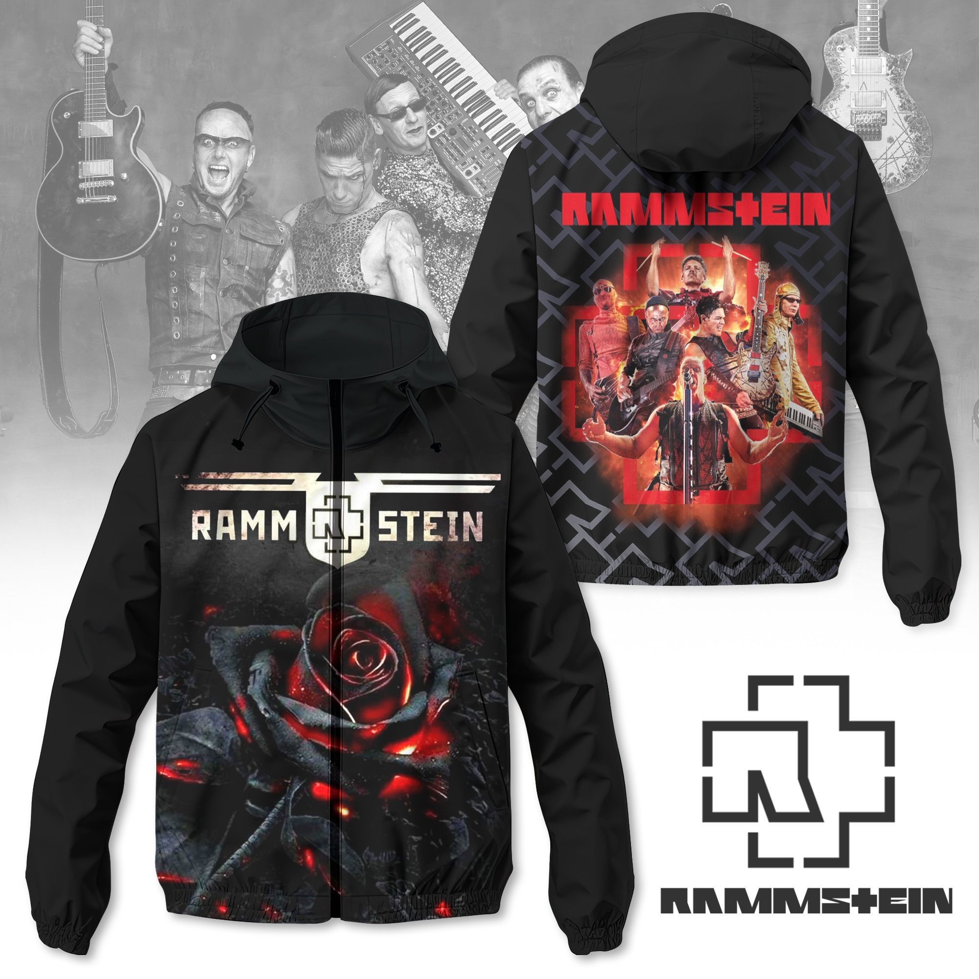 Rammstein Music Style Windbreaker Jacket