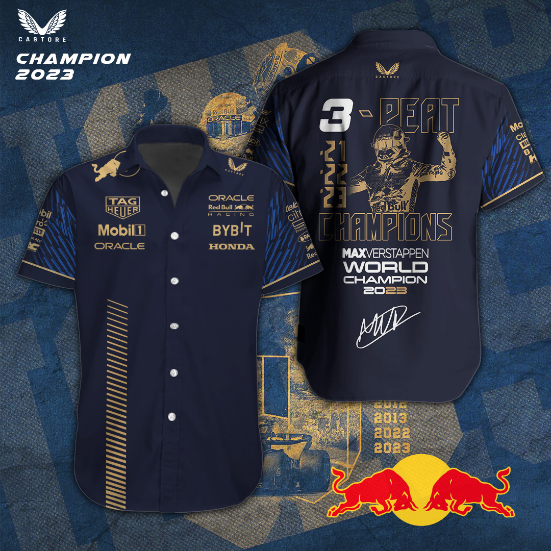 Red Bull F1 Racing Hawaiian Shirt Gifts For Fans