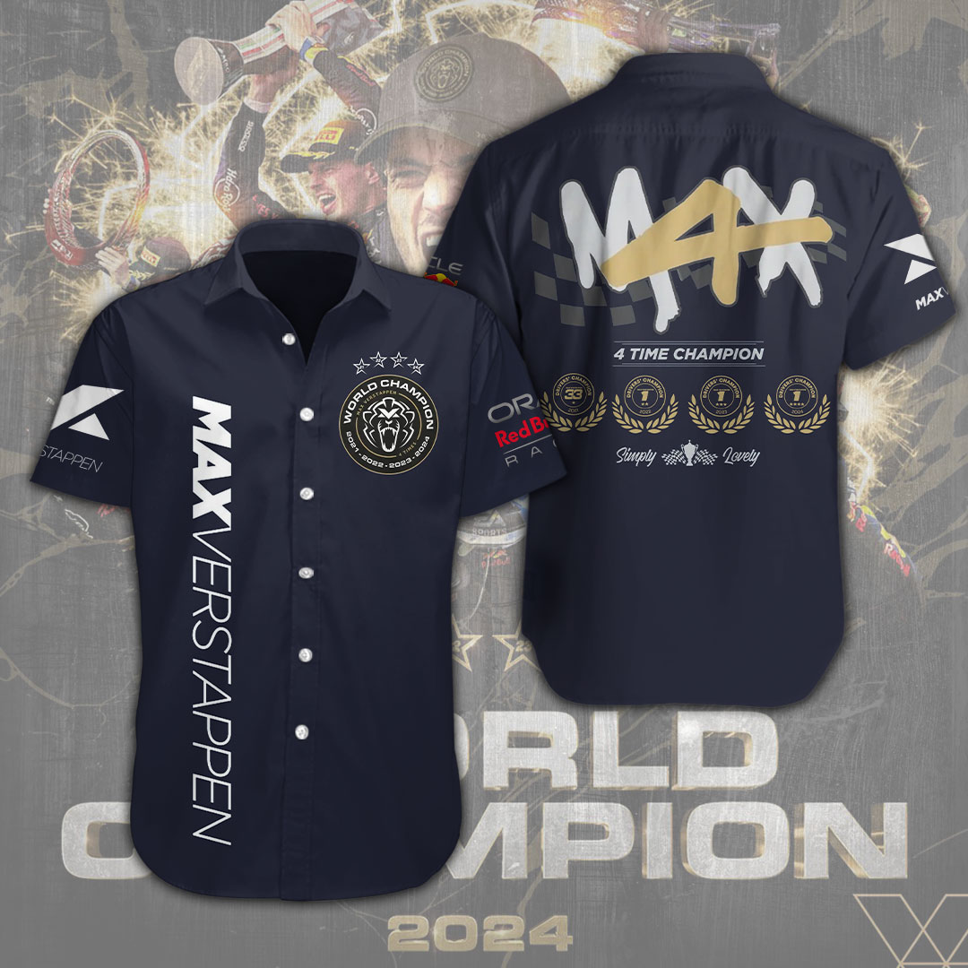 Red Bull Racing F1 X Max Verstappen F1 Racing Hawaiian Shirt Gifts For Fans