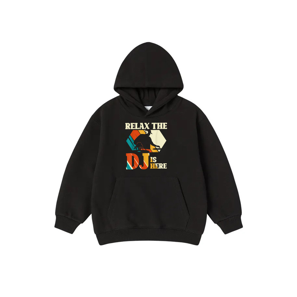 Relax, The DJ Is Here Vintage Disc Jockey Hoodie