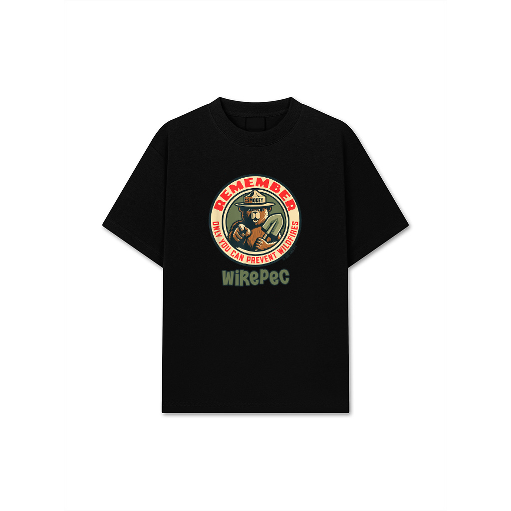 Remember Only You Vintage Smokey Bear Seal Retro T-Shirt
