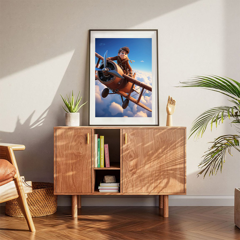 Rendering Of Cartoon Fantasy Scene Illustration Poster