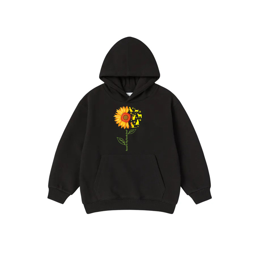 Rescued Is My Favorite Breed Rescue Dogs Cats Pets Sunflower Hoodie
