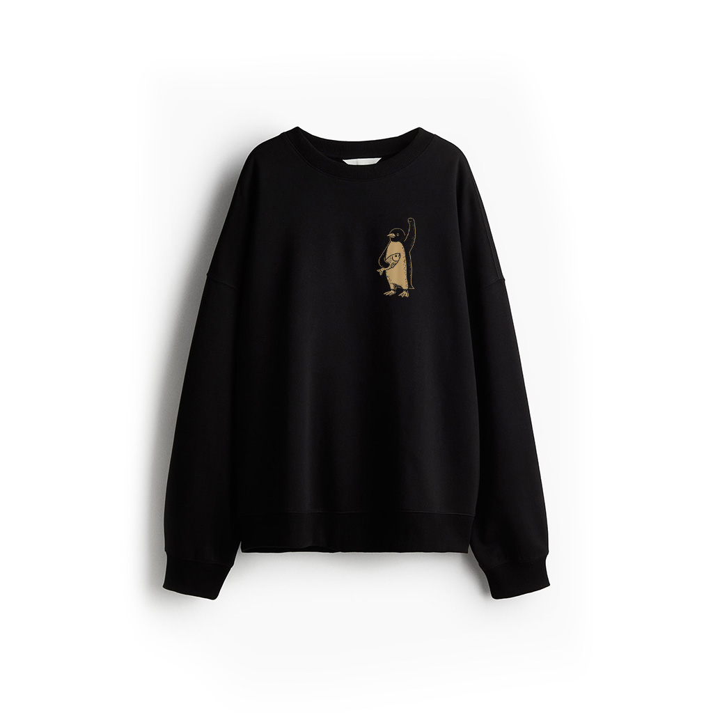 Resist Penguin Activism Graphic Design 2 Side Sweatshirt