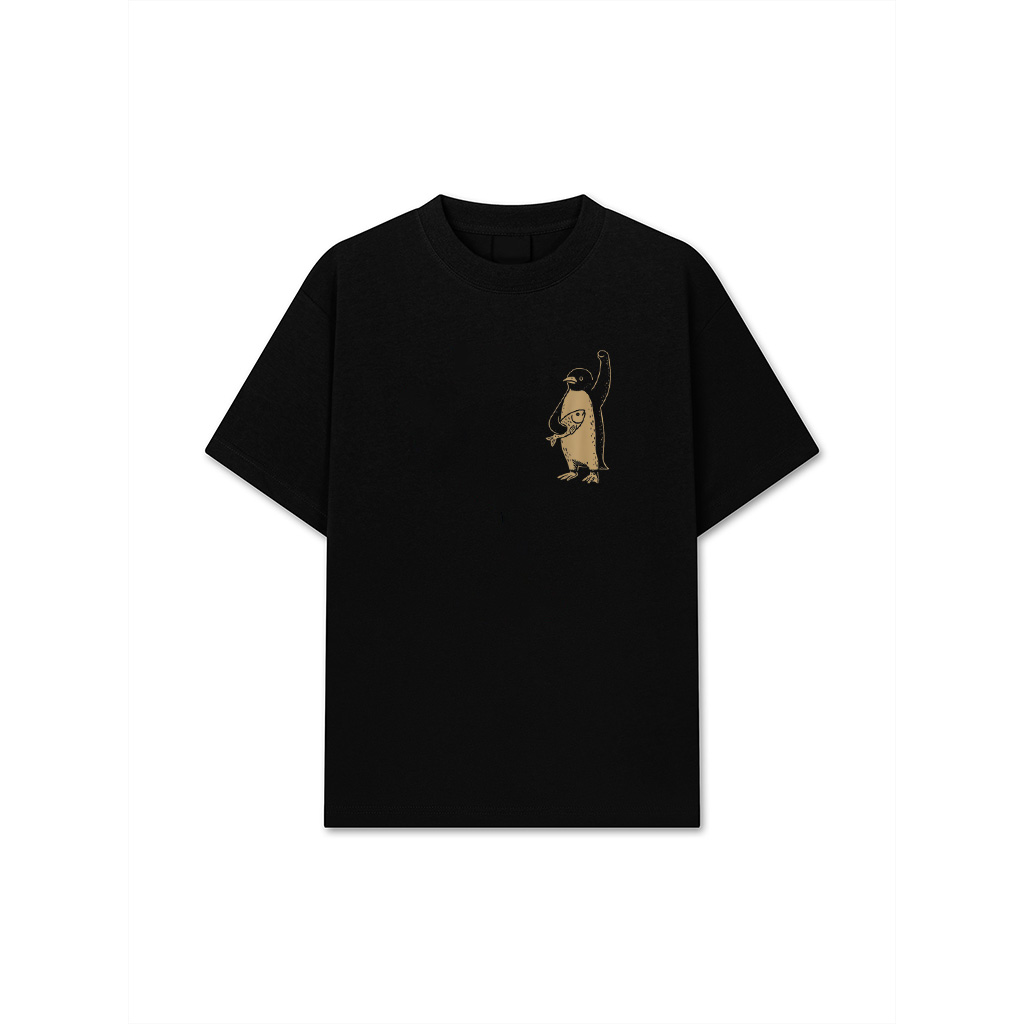 Resist Penguin Activism Graphic Design 2 Side T-Shirt