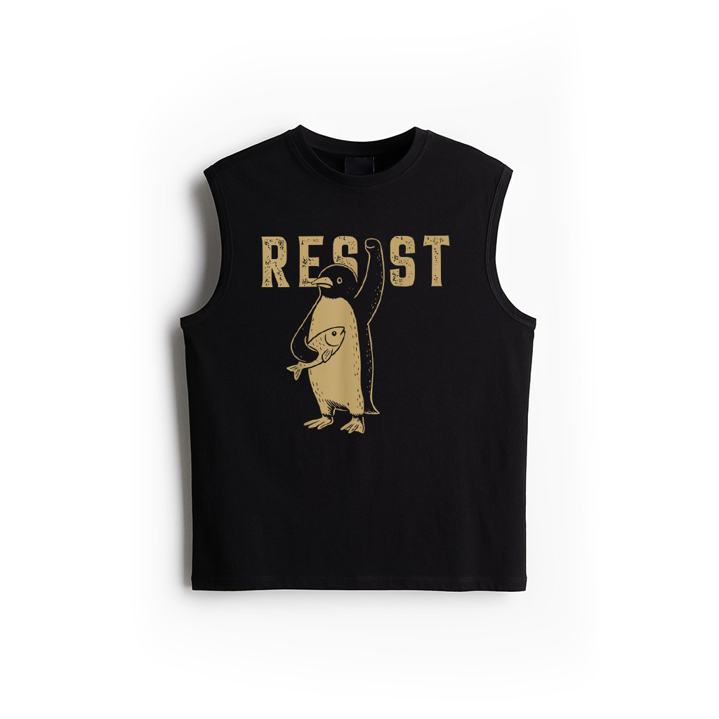 Resist Penguins Activism Graphic We Stand With Penguins Tank Top