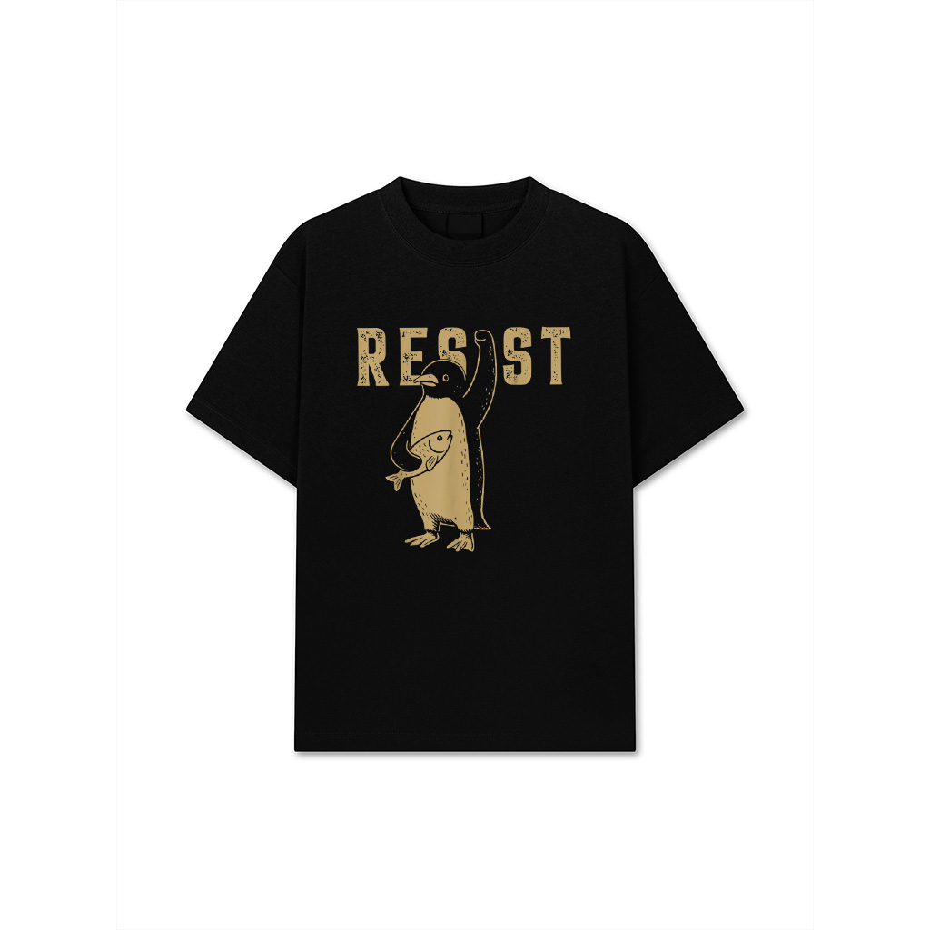 Resist Penguins Activism Graphic We Stand With Penguins T-Shirt