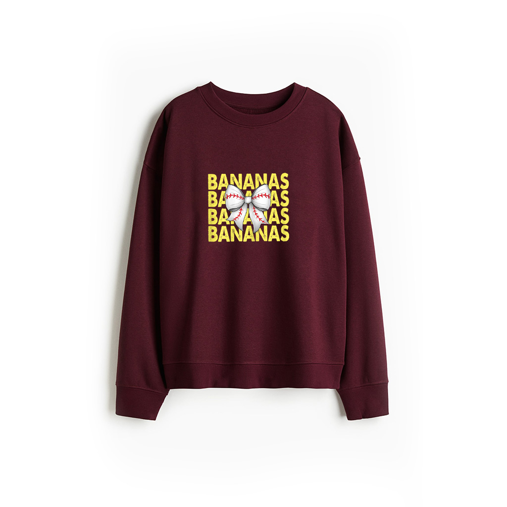 Retro Bananas Retro Coquette Bow Sweatshirt 26-06-2025