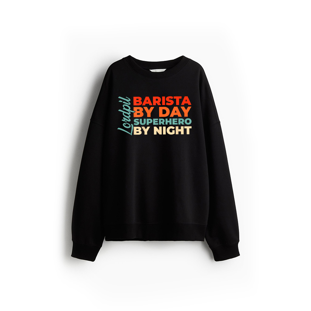 Retro Barista Espresso Cafe Coffee Vintage Barista Sweatshirt