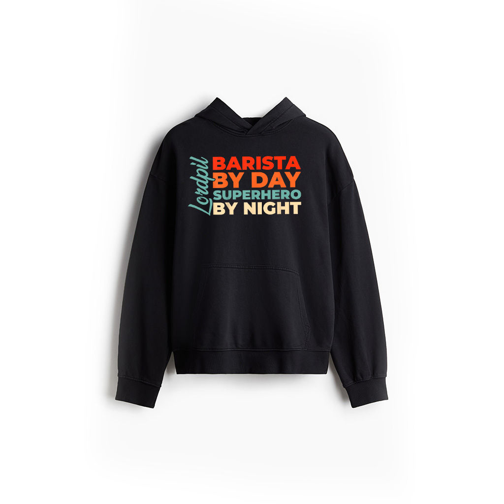 Retro Barista Espresso Cafe Coffee Vintage Barista Hoodie