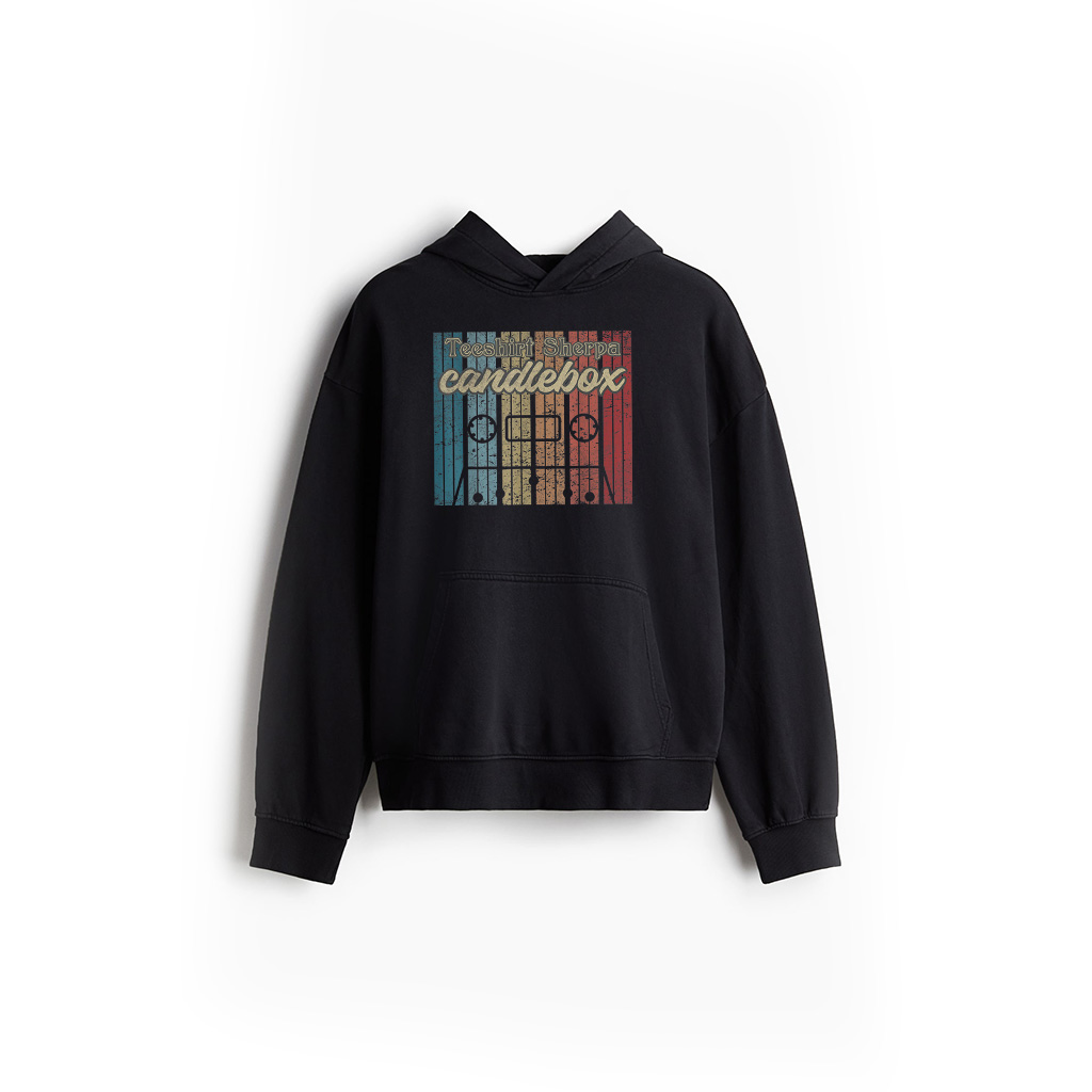 Retro Candle Musician Box Cassette Tape 90S Vintage Hoodie