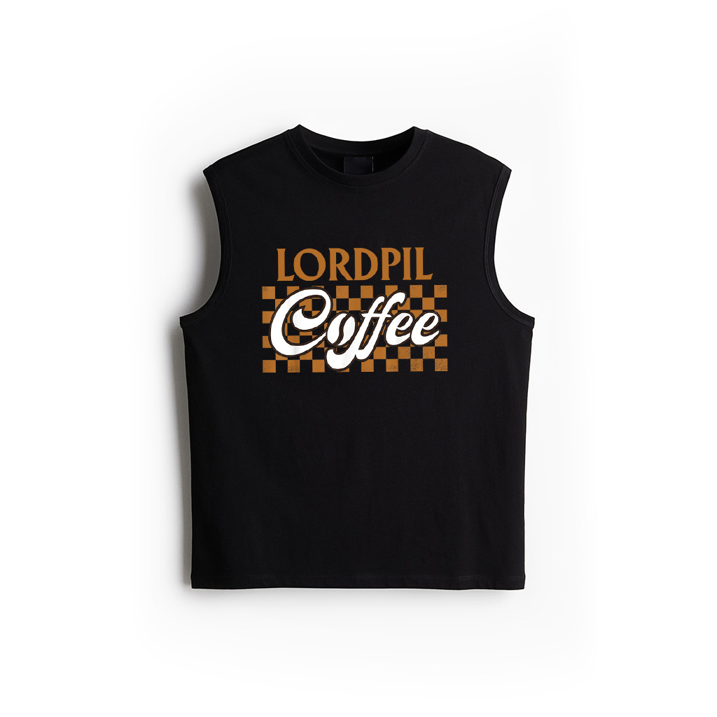Retro Checkered Coffee Lover For Barista Coffee Owner Coffee Tank Top