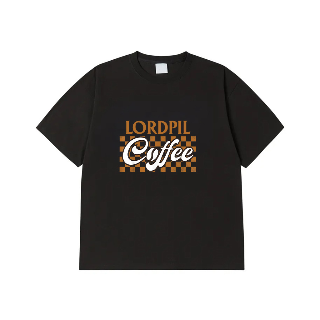 Retro Checkered Coffee Lover For Barista Coffee Owner Coffee T-Shirt
