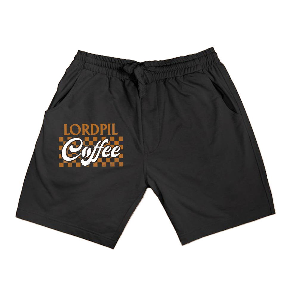 Retro Checkered Coffee Lover For Barista Coffee Owner Coffee Shorts