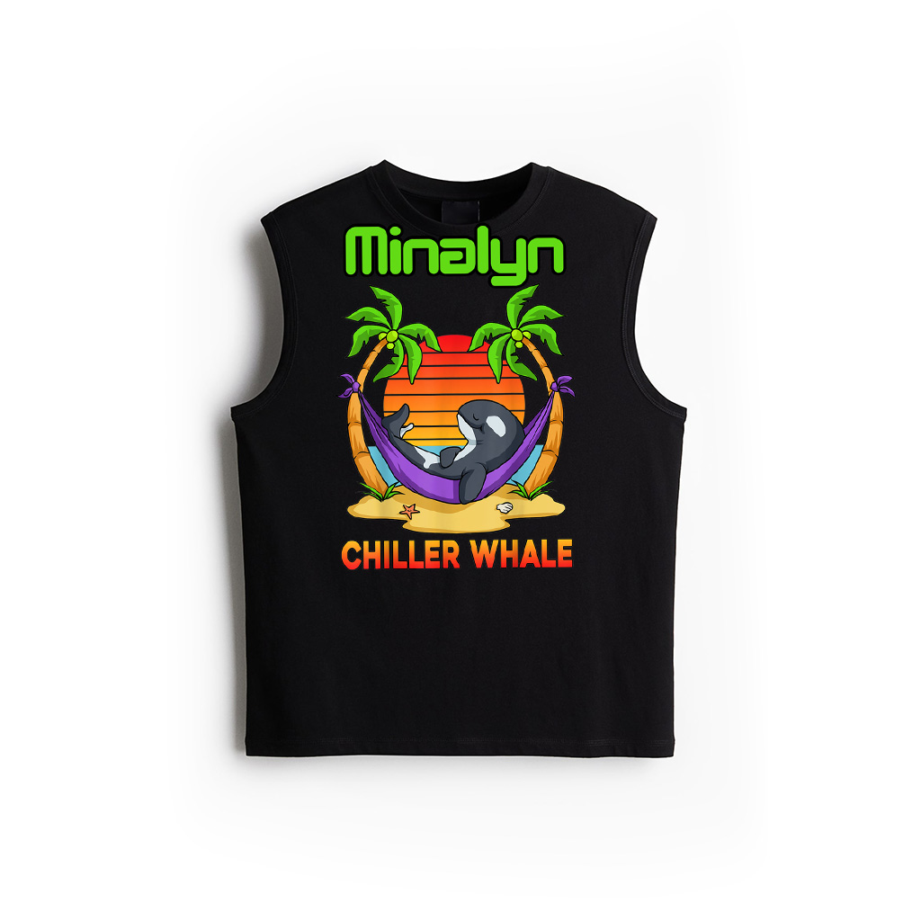 Retro Chiller Whale Funny Orca Chilling Ocean Vintage Whale Tank Top
