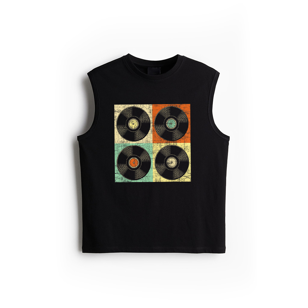 Retro Classic Vinyl Records  Music Lover Record Store Tank Top